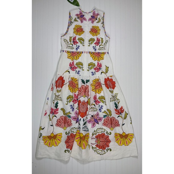 NWT Farm Rio Maxi Dress Sleeveless Tiered V Neck Floral Boho Resort - Picture 11 of 16